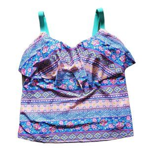 Malibu Dream Girl Womans Swim Top Size 2 Vanity Lg